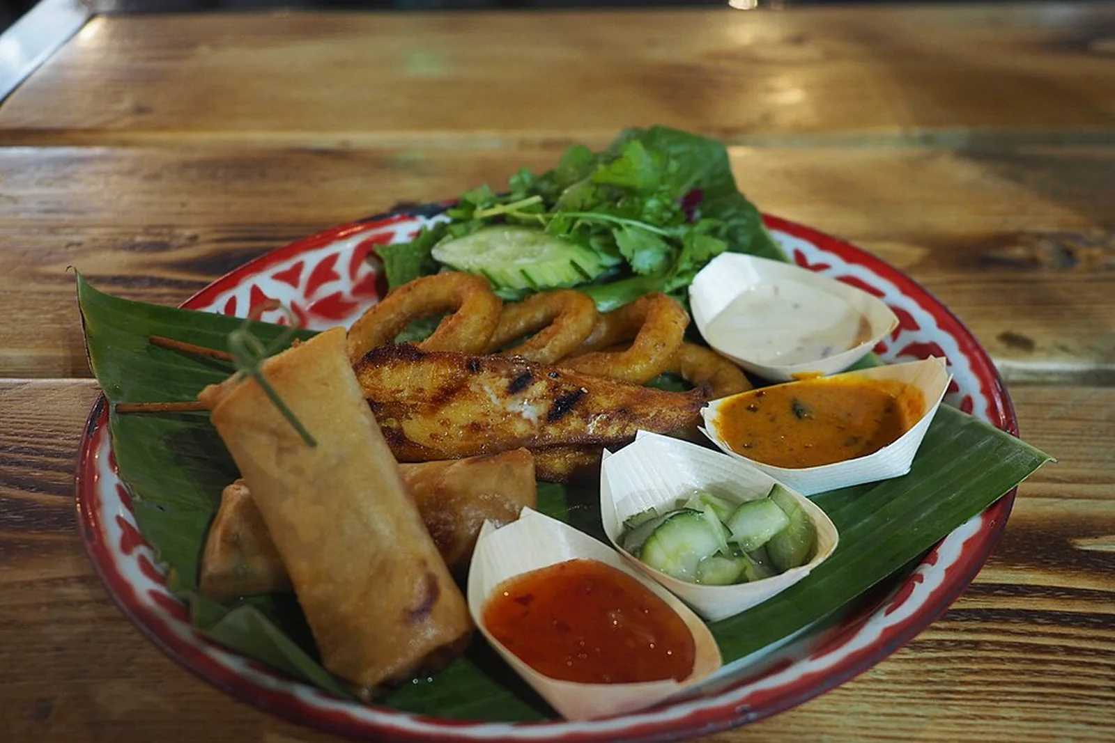 Thai sharing plates served in Bangkok