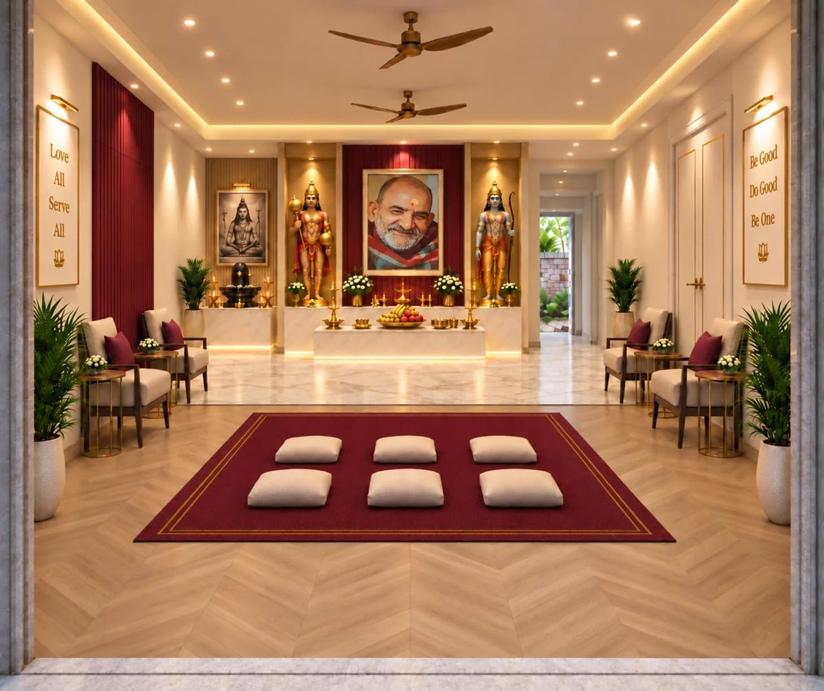 Design vision for the new purpose-designed Neem Karoli Baba Center at WITHIN Ekkamai 30